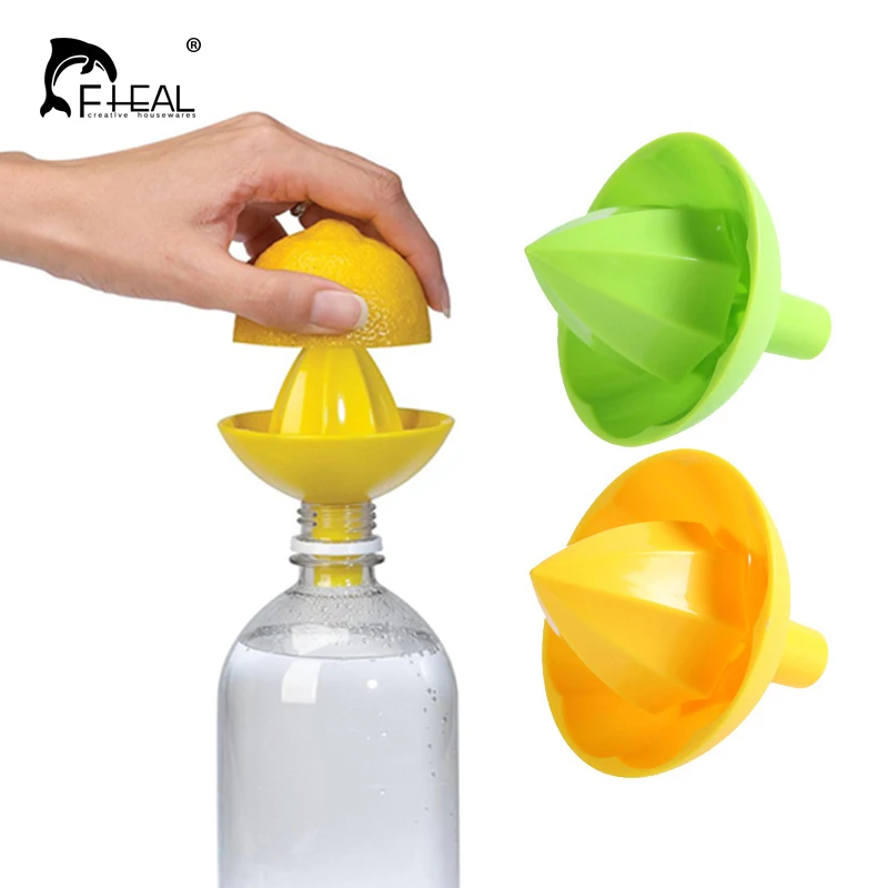 

FHEAL Hand Manual Lemon Squeezer Juicer Press Fruit Vegetable Tools Plastic Citrus Lime Orange Juice Maker Kitchen Tools