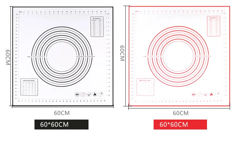 Универсальный выпечки коврики весы дизайн еда класс силиконовый противень для выпечки Pad трафарет для помадки высокое температура сопротивление место блюдо