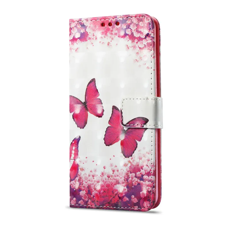 Pink butterfly Чехол для мобильного телефона Чехлы для Samsung Galaxy A8 /A8 плюс Чехол из искусственной кожи с откидной крышкой-подставкой сумка чехол бумажник чехол сова "Единорог" - Цвет: Pink butterfly