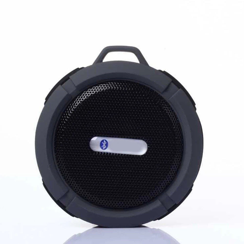 C6 беспроводной Bluetooth водонепроницаемый динамик для душа с вызовами громкой связи и присоской для samsung для htc - Цвет: Black