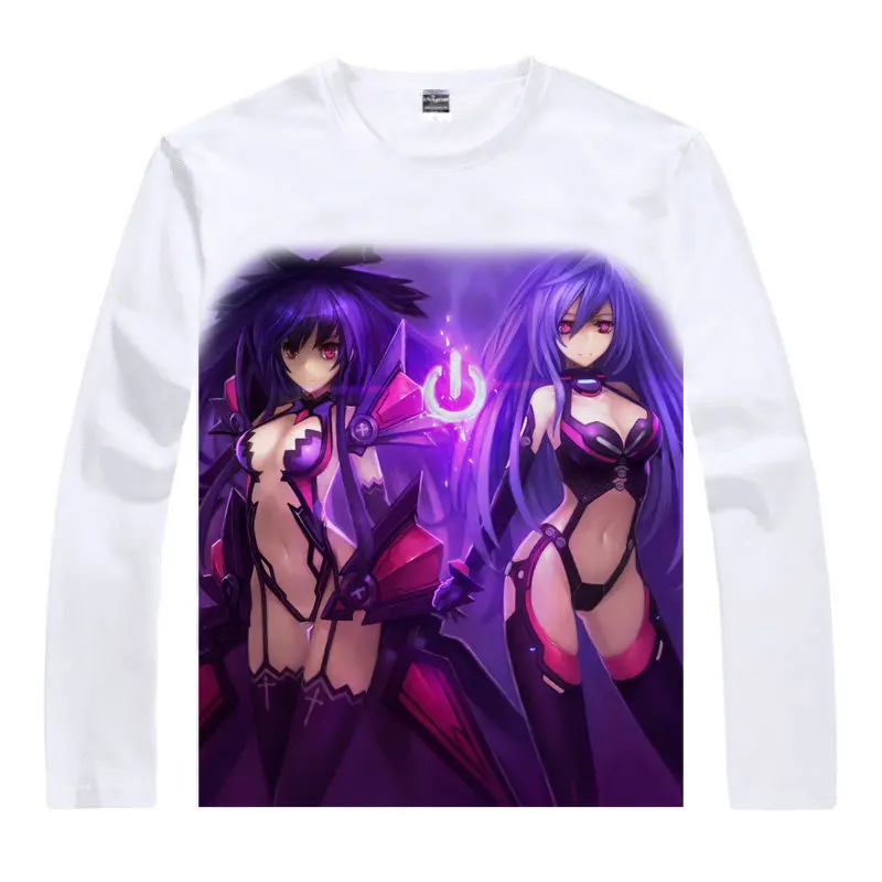 Футболка Date A Live футболка оригами Tobiichi рубашка для юниоров с длинным рукавом s