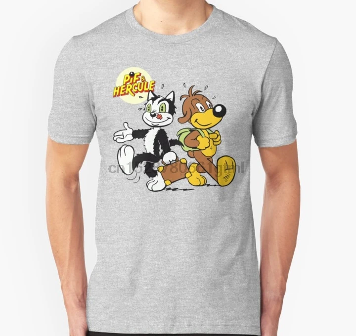 

Men Short sleeve tshirt Pif And Herkule T Shirt Women t-shirt