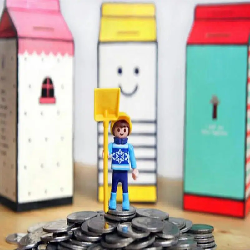 Hucha cofre alcancias coins Paper milk carton pigg...