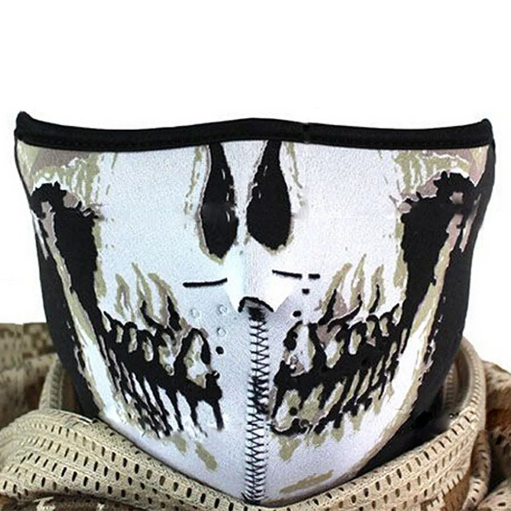 50 шт./лот косплей маска для костюма на Хэллоуин маска для велоспорта мотоцикла пейнтбола Половина маска для лица зима