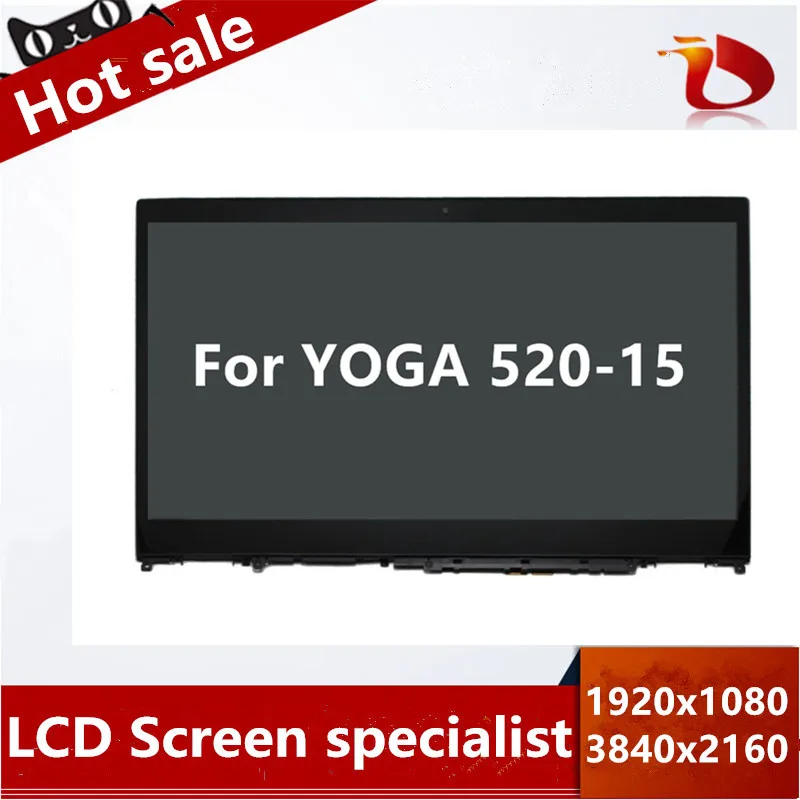 Сенсорный ЖК-экран 15 6 дюйма для Lenovo Yoga 520-15 FHD B156HAN02.1 P/N 5D10M42867 | Компьютеры и офис
