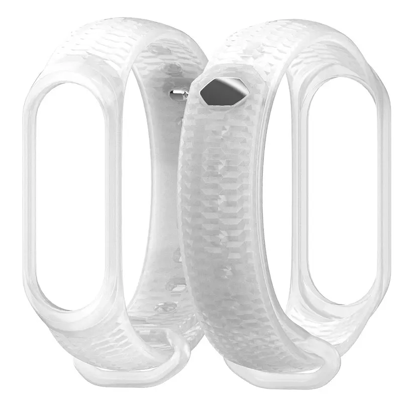 Translucent Mi Band 3 4 силиконовый ремешок аксессуары для Xiaomi mi Band 3 4 Смарт-часы браслет band 3 спортивные браслеты mi Band 3 Band - Цвет: Translucent