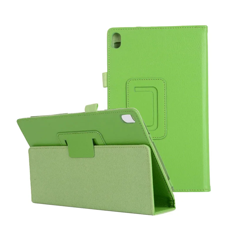 50 шт./лот Новое поступление личи PU чехол для Lenovo Tab 4 8 Plus TB 8704 Folio Stand Чехлы кожи|case for