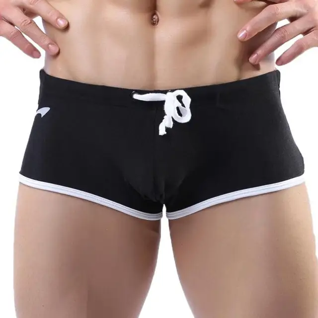 Special Offers swimwear men summer Men's swimming trunks brand boxer low Waist Smelting beachwear Bathing Shorts for swimming swim suit C0641