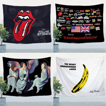 

Heavy metal music rock band Reggae flag banner Vintage poster tapestry Hanging painting wall hanging Bar cafe concert home decor