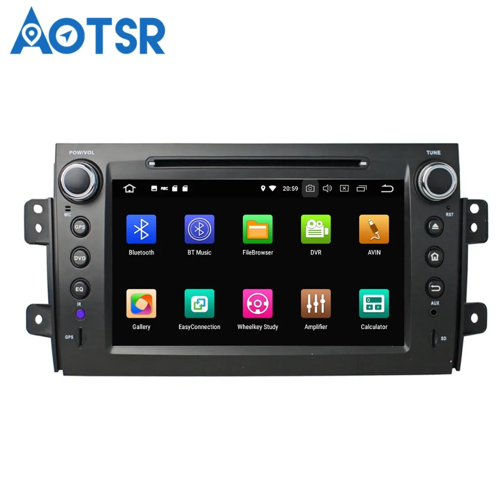 Aotsr Android 8 0 7 1 GPS навигация автомобильный без DVD плеера для Suzuki SX4 06 12 мультимедийный