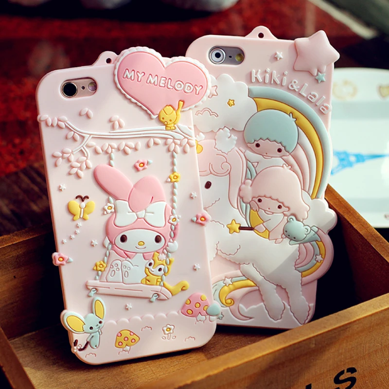 Cute 3D Cartoon My Melody Twin Stars Judy Phone Case for