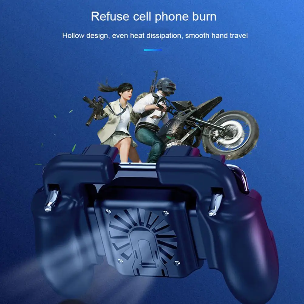Kuulee H5 Hand Grip Mobile Phone Cooling Gamepad Pubg Controller Fan Controller Battery Holder Free