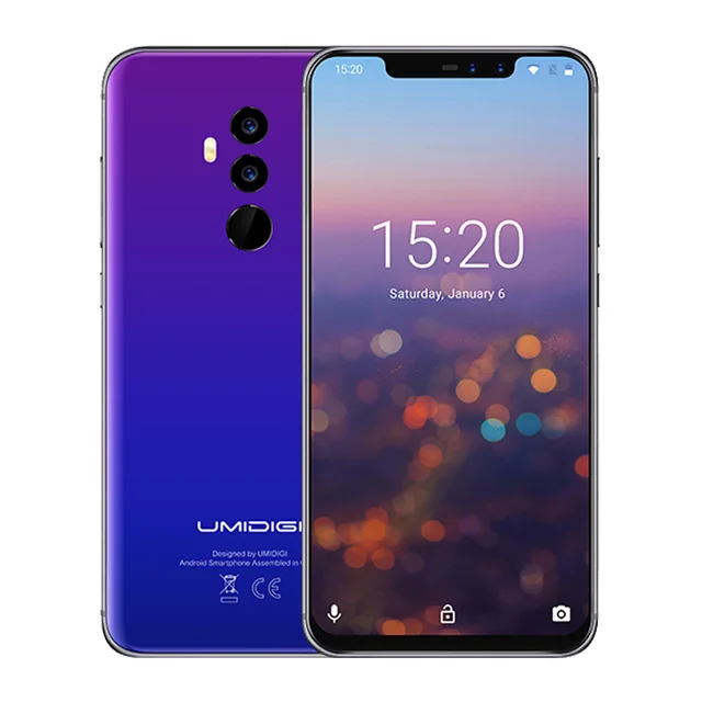 UMIDIGI Z2 специальное издание Helio P23 2,0 ГГц 19:9 6," FHD+ полный экран 4G+ 64 ГБ Android 8,1 телефон 18 Вт Быстрая зарядка разблокировка лица - Цвет: Fantastic Color