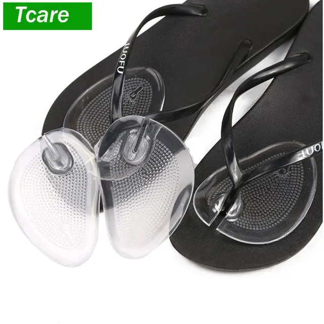 Tcare 1Pairs Soft Silicone Flip Gel Cushions Pad Toe Protectors for