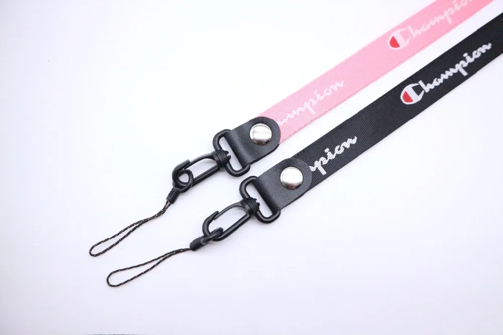 الحبل كاميرا مفاتيح ID بطاقة حزام الرقبة الأشرطة USB شارة حامل DIY شنق حبل أسود الوردي أحزمة هاتف المحمول