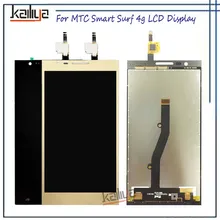 Ограниченное предложение Для MTC Smart Surf 4 г ЖК-дисплей Дисплей + 5.0 «Сенсорный экран планшета Ассамблеи замены для MTC Smart Surf 4 г телефон черного золота ЖК-дисплей s