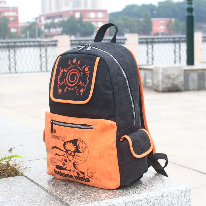 

Anime Naruto Cosplay Student backpack nine tail seal men and women leisure travel cartoon shoulder bag