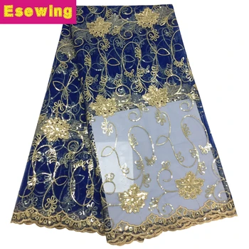 

African Lace Fabric 2019 Embroidered Nigerian Laces Fabric Bridal High Quality French Tulle Lace Fabric For Wedding Party Dress