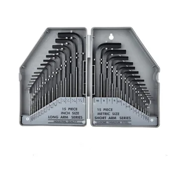 

30PCS/SET Durable Hex Key Wrench Set Allen Key Set Precise Manual Tool for Auto Repair Wrenches Spanners Hand Tools