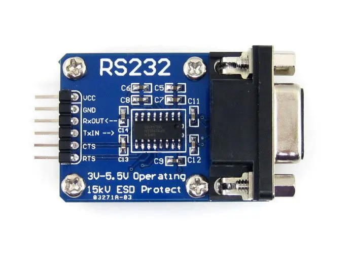 Плата RS232 модуль связи SP3232 на плате 3 в 5 В улучшенный ESD поддерживается аппаратное