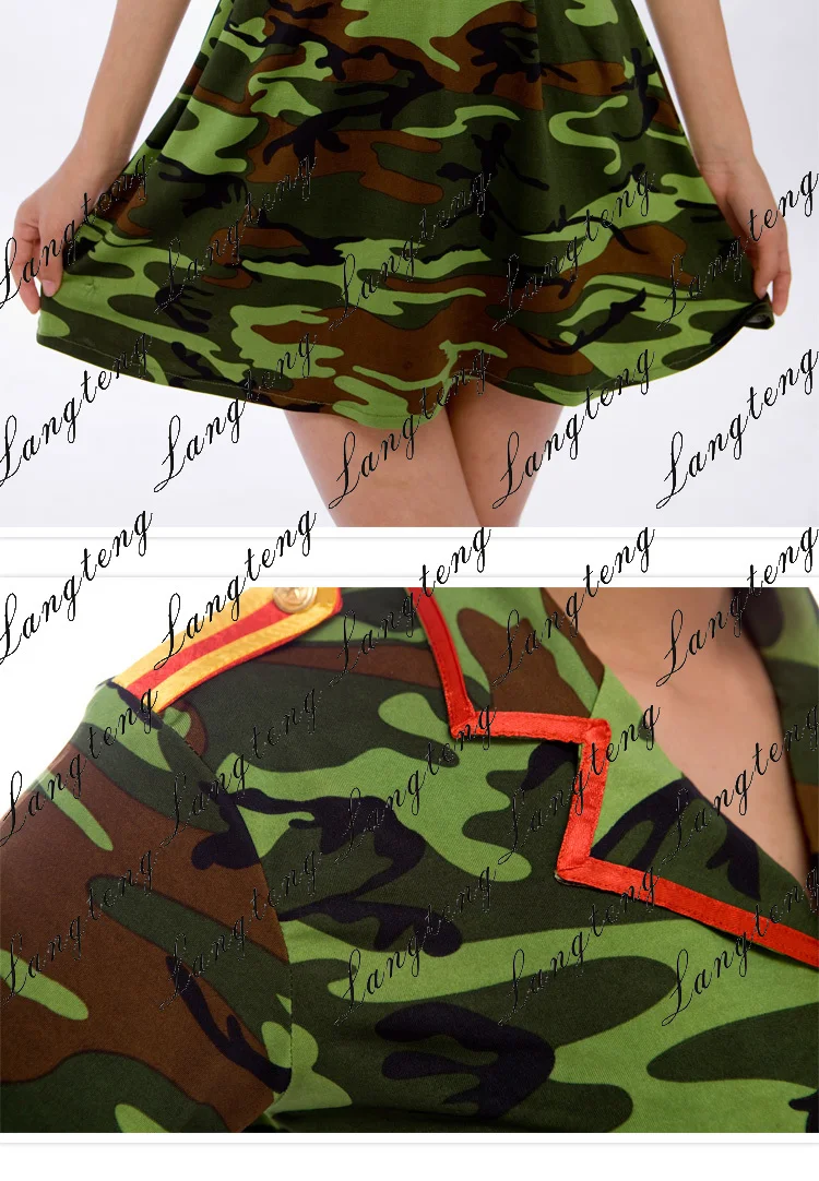 New Chinese Ancient Clothing Dance Camouflage Military Costume Performance Wear Clothes