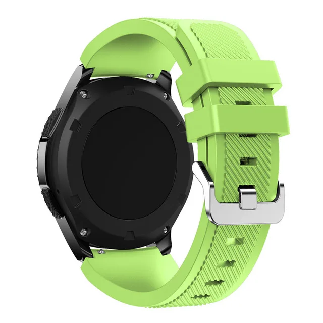 22 мм ремешок для часов Galaxy watch 46 мм активный samsung gear S3 ремешок huawei watch GT Ремешок Браслет «Умные» часы - Цвет: Зеленый