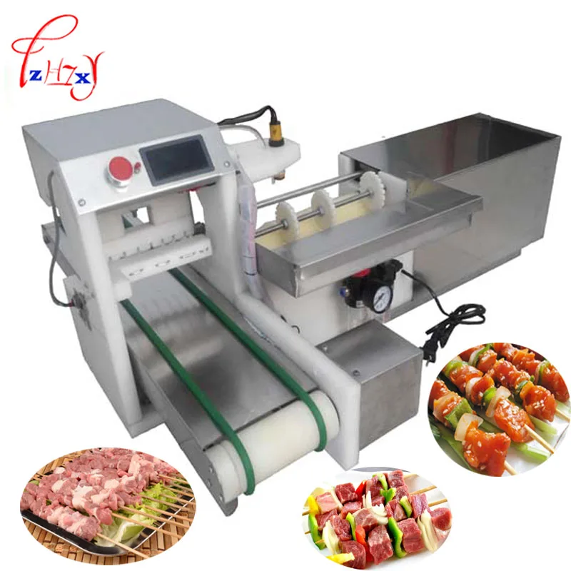 Automatic Meat Wear Mutton String Machine Business Bbq Skewer Machine Meat String Machine 110v /220v Support Customized ender 3 pro ender 3 v2 3d touch auto leveling sensor bracket sliding support bl touch sensor bracket automatic leveling sensor