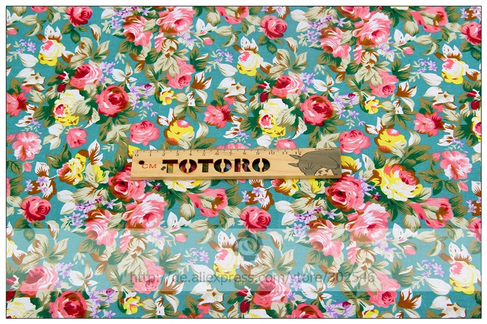 Shuanshuo цветок Дизайнер Тильда хлопок лоскутное Ткань для Вышивание Ткань S Комплект DIY куклы Костюмы 6 шт./лот 40*50 см