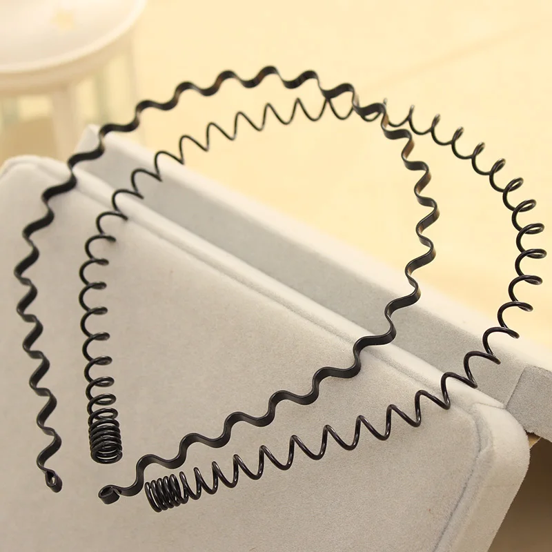 

Black Wavy Hair Accessories Head Hoop Band Women Headband Hairband Hairpins Styling Tools For Men Women Hair Jewelry