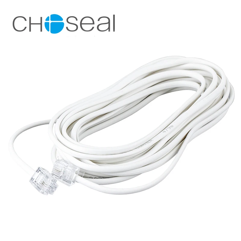 Choseal QS3901 RJ11 Copper Telephone Cable 6P2C Plug Adapter Cable