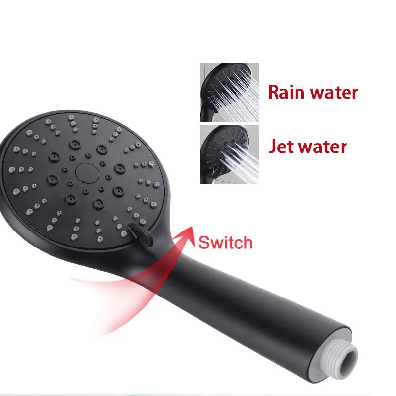 Черный или хромированный Термостатический душ для ванной комнаты, латунный душевой кран 9 дюймов, Круглый дождевой Душ 0103