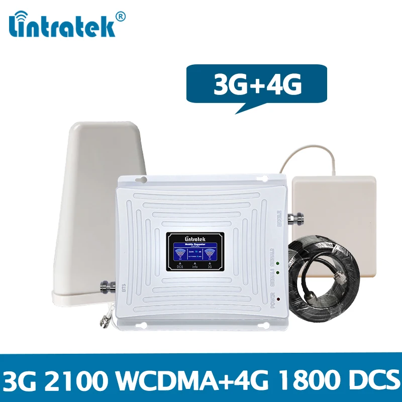 Lintratek усилитель сигнала 3G повторитель 3G 4G 2100 1800 усилитель GSM 1800 LTE 1800 WCDMA 2100Mhz полоса 1 и 3 усилитель мобильного телефона @ 7 Lintratek усилитель сигнала 3G повторитель 3G 4G 2100 1800 усилитель GSM 1800 LTE 1800 WCDMA 2100Mhz полоса 1 и 3 усилитель мобильного телефона @ 7