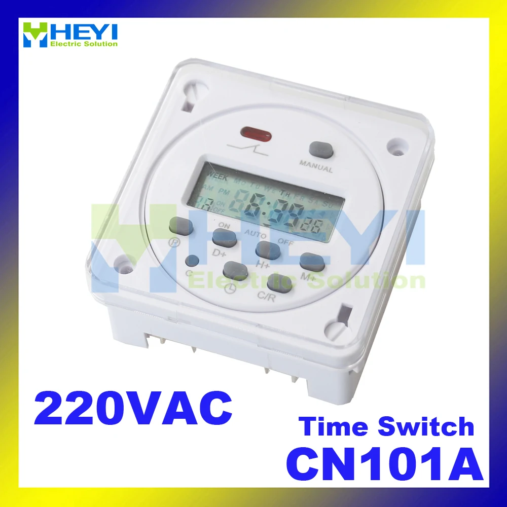 

CN101A 220VAC Digital LCD Power Timer Programmable Microcomputer control switch time relay