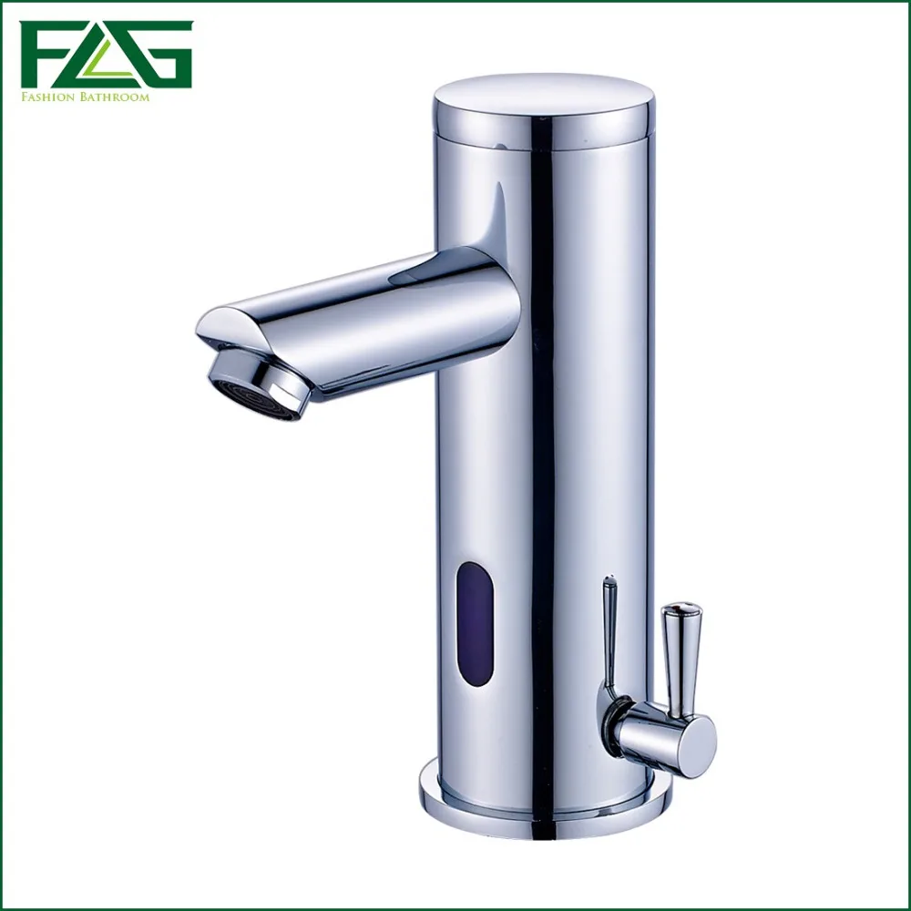 FLG NEW Hot Cold Faucet Regulation Automatic Infrared Sensor Tap Mixer Sensor Faucet Bathroom Sink Battery Power Robinet 8903