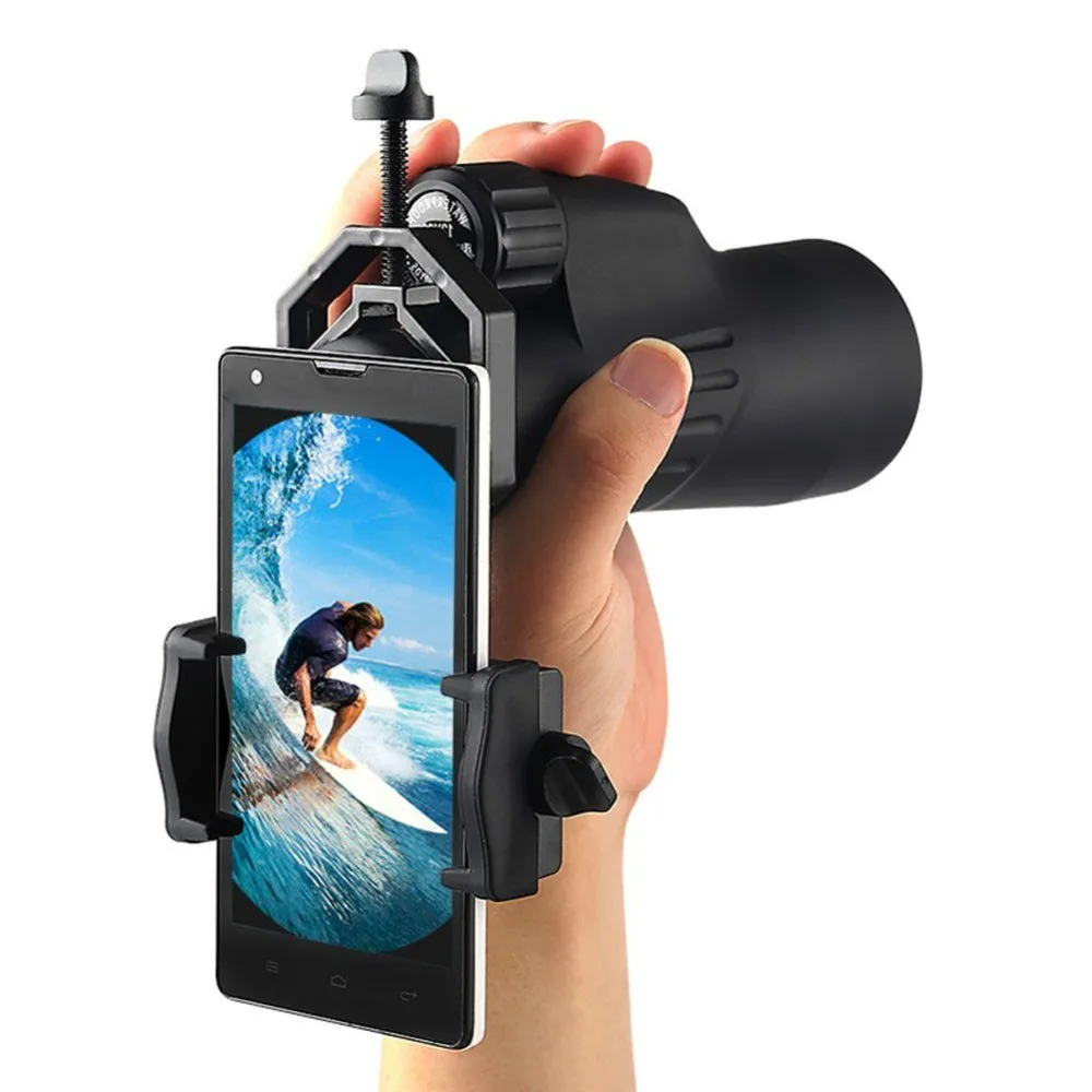 Telescope Spotting Scope Mount cell phone Holder Microscope Astronomical Adapter Clip Aluminum Binocular Phone Stand for iPhone Telescope Spotting Scope Mount cell phone Holder Microscope Astronomical Adapter Clip Aluminum Binocular Phone Stand for iPhone