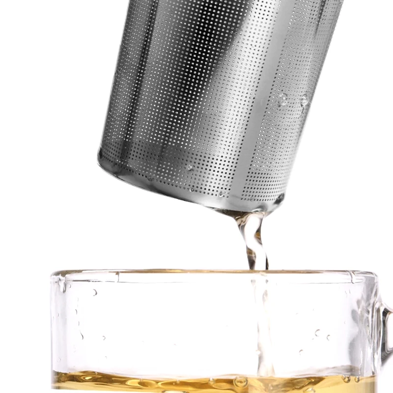 Reusable Stainless Steel Tea Infuser Basket Fine Mesh Tea Strainer Filter with Lid Loose Leaf Tea Filter for Brewing in Mugs & Teapot (11)