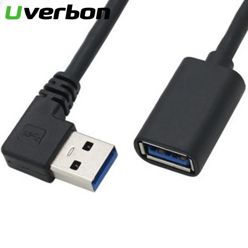 USB 3,0 штекер к женскому USB кабель 0,3 м 0,6 м супер скорость штекер к f-удлинитель провод-УДЛИНИТЕЛЬ шнур для компьютера ноутбука ПК