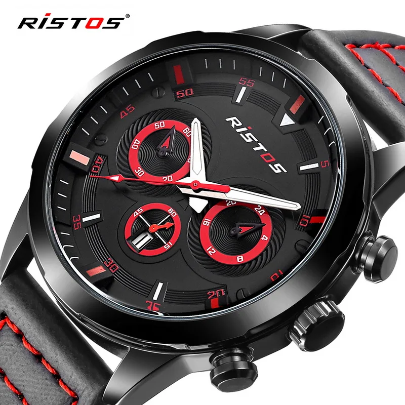 2016 Men Watches Casual Luxury Brand RISTOS Wristwatches Relogio Masculino Clock Fashion Sport Military Quartz Watch