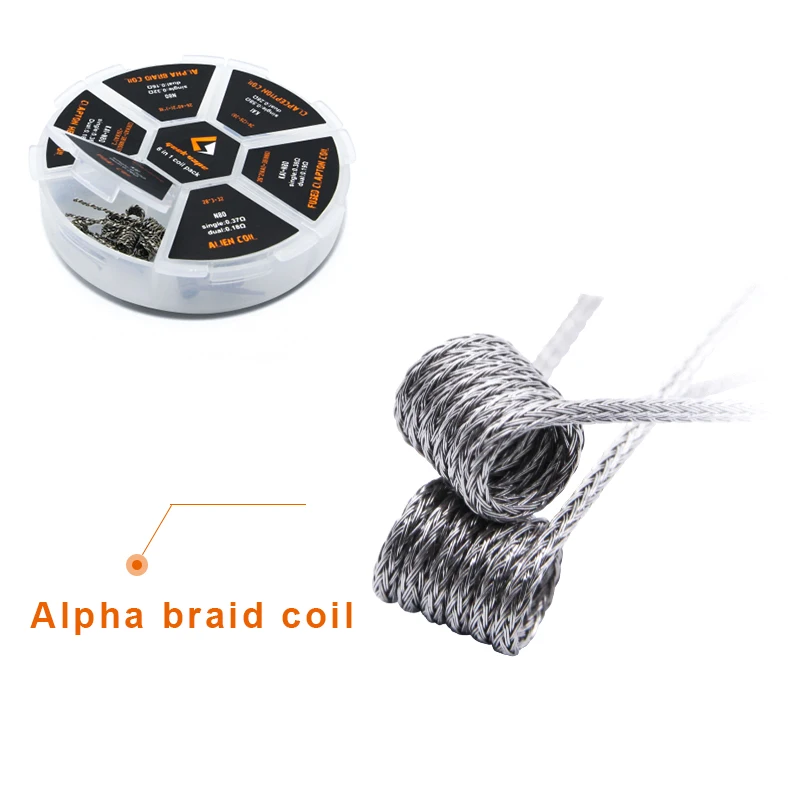 Оригинальная катушка Geekvape 6 в 1 для DIY атомайзера Alien/Alpha Braid/Fused Clapton/Tidal Coil