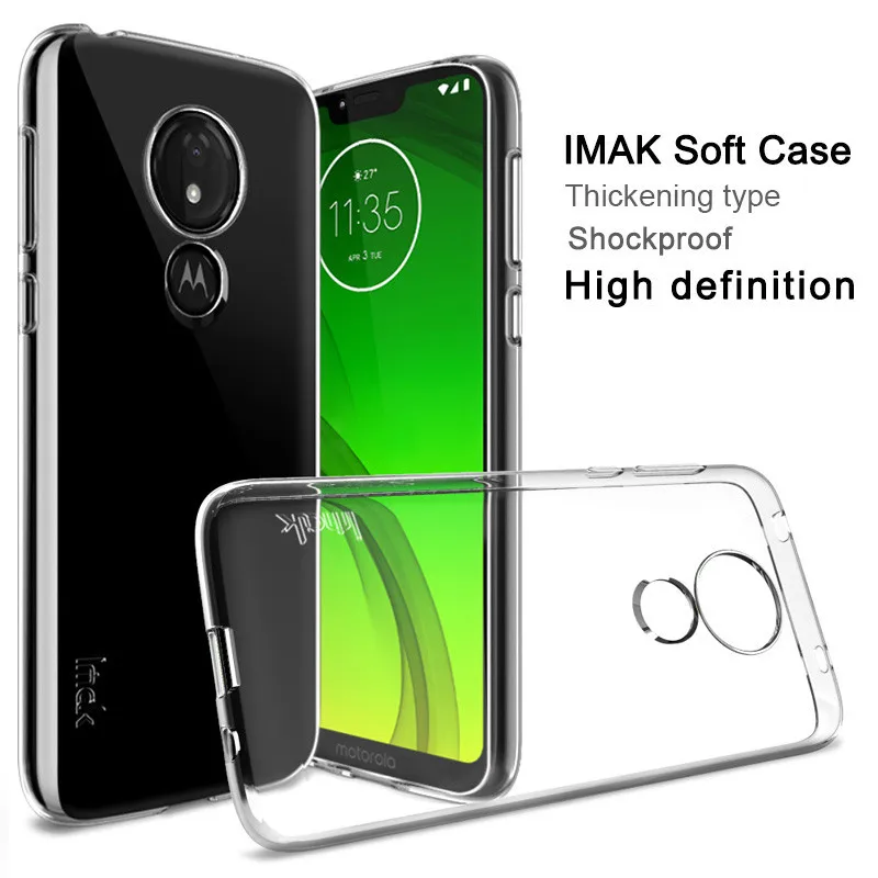 IMAK UX 5 серия мягкий чехол для Motorola Moto G7 Power прозрачный ТПУ защитный