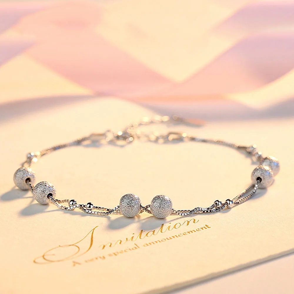 

Authentic 925 Sterling Silver Bracelet Fashion Jewelry Transporter Beads Bracelets Bangles For Women Wedding Party Jewelry Gift