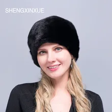 JIQIUZHANXUEFEI Новое поступление шапки меховая шапка из натуральной норки для женщин девочек помпон шапки