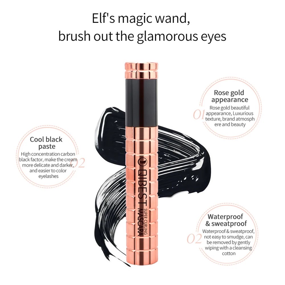 Long Curling Makeup Eyelash Mascara Eye Lashes Make up 4D Silk Fiber Lash Mascara Black Waterproof Fiber Mascara UZ85