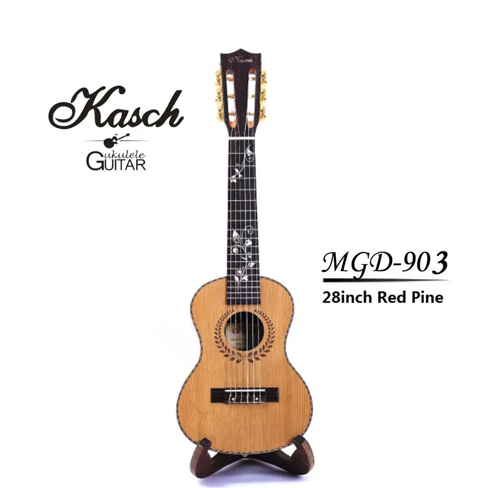 Касч MGD-903 28 дюймов 6 струн Guitalele акустическая палисандр гриф Гавайские гитары укулеле мини гитара