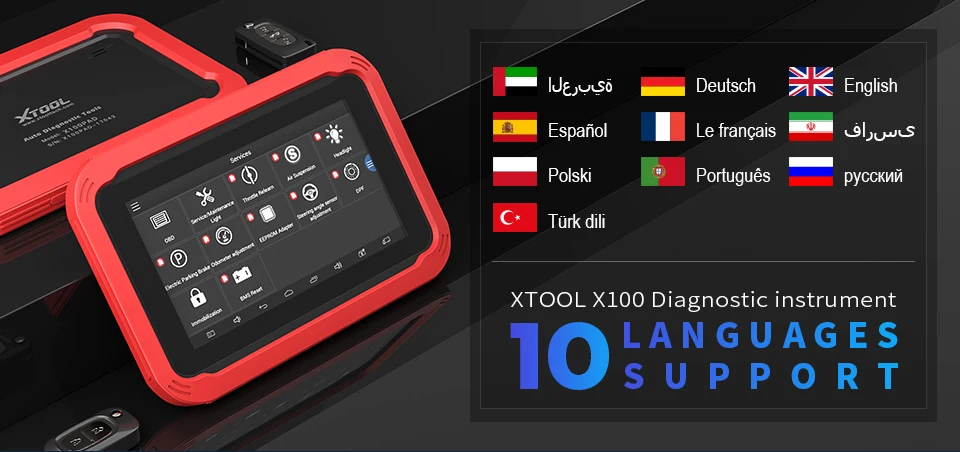 X100 PAD OBD2 авто ключ программист автомобильный диагностический сканер IMMO EPB DPF BMS сброс одометра 3 года бесплатное обновление онлайн