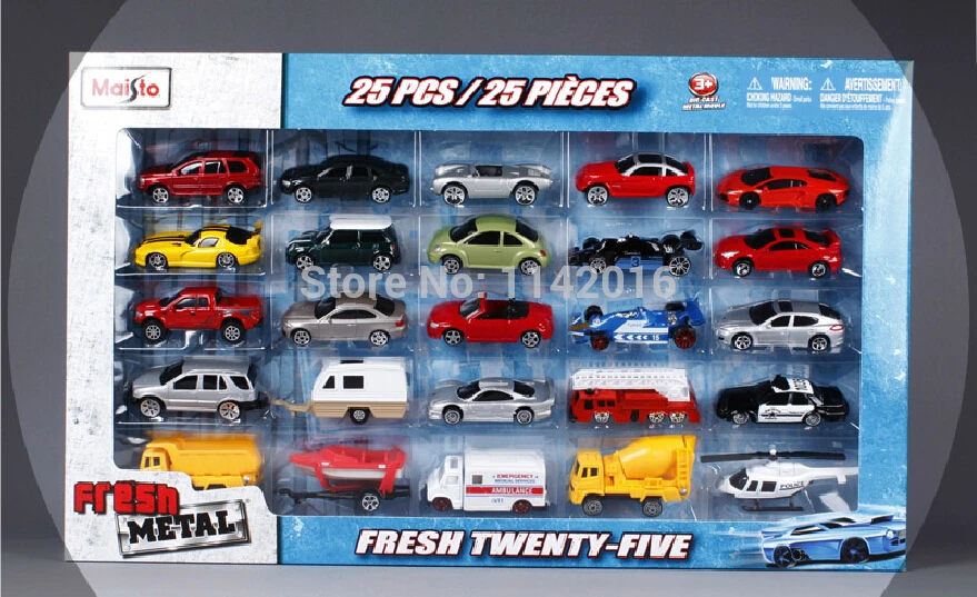 Free Shipping Maisto 25 pcs model car 164 alloy/plastic fresh 25