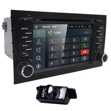 Quad Core 2din Android 7.1 car Dvd player for Audi A4 (8E/8H) 2000-2012 S4 RS4 B6 B7 Seat Exeoradio GPS NagationWIFI BT SWC DAB+