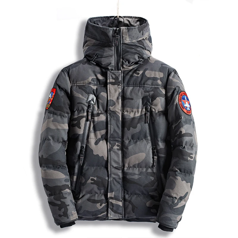 

Winter Thicken Warm Camouflage Hooded Tactical Coat Cotton Parkas Outdoor Hunting Riding Hiking Thermal Loose Windbreaker Jacket
