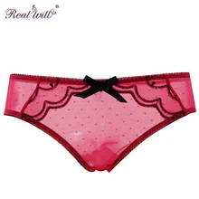Realwill 2017 Underwear Women Sexy Panties Lace Transparent Woman Briefs Panties Lingerie Intimates Plus Size