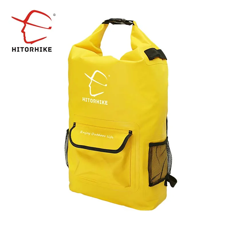 HITORHIKE 25L уличная водонепроницаемая сумка мешок для плавания для рафтинга катания на каякинге каноэ кемпинга дорожные наборы - Цвет: Yellow